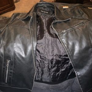 GUESS FAUX LEATHER JACKET